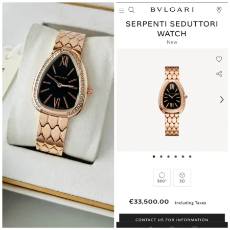 BVLGARI first copy watch in kolkata at Borzia