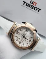 Tissot T-Race White Chronograph Premium 7AA Replica for Men in Surat at Borzia