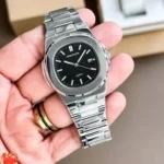 Patek Philippe Geneve Black Dial Chronograph Premium 7AA Replica in Kolkata at Borzia