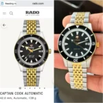Rado Captain Cook Automatic Black Dial First Copy Watch 7AAA Premium Replica