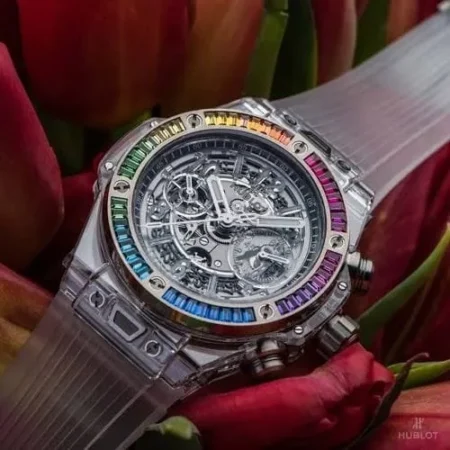 Hublot Big Bang Unico Rainbow Diamond First Copy Watch Premium Replica