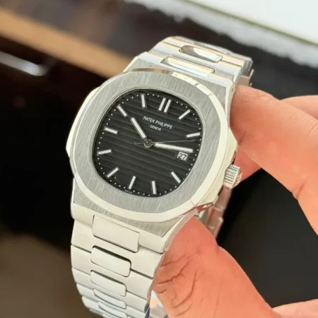 Patek Philippe Nautilus Black Dial First Copy Watch Premium Replica