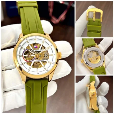 Tommy Hilfiger Modern Automatic Green Dial Watch 7AA First Copy