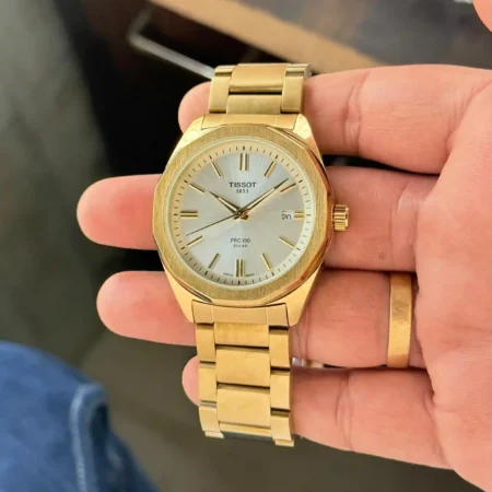 Tissot PRC100 Solar White Dial Watch 7AAA First Copy