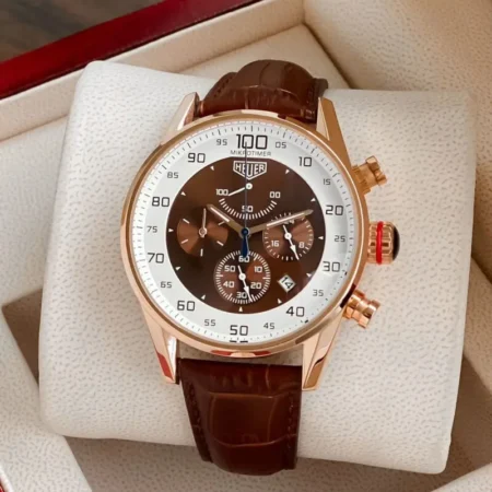 Tag Heuer 7AA Brown Dial Stainless Steel Watch for Men