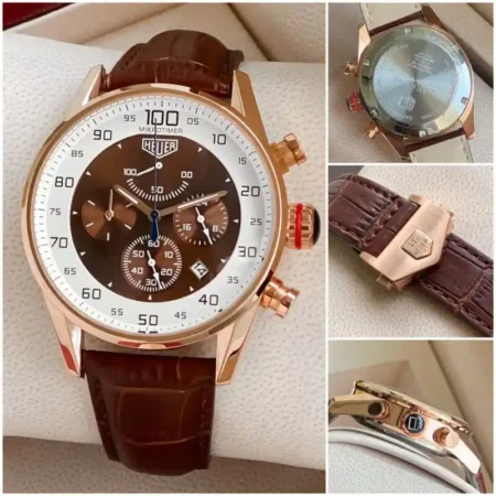 Tag Heuer 7AA Brown Dial Stainless Steel Watch for Men