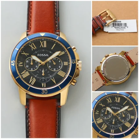 Fossil FS5132 Blue Chronograph Watch 7AAA First Copy