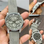 Montblanc Matte Grey Chronograph Watch for Men 7AA Premium Collection