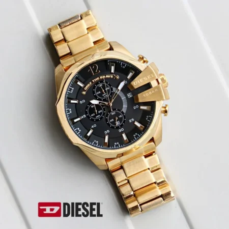 Diesel 10 Bar Golden Dial First Copy Watch for Men in India