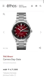 Tag Heuer Carrera Day Date Professional Automatic 7AA Premium