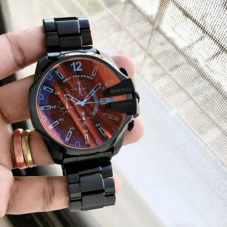 Diesel 10 Bar Black First Copy Watch for Men in India