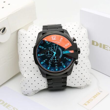 Diesel 10 Bar Black First Copy Watch for Men in India