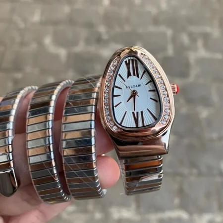 Bvlgari Serpenti Snake Dial White First Copy Watch for Women