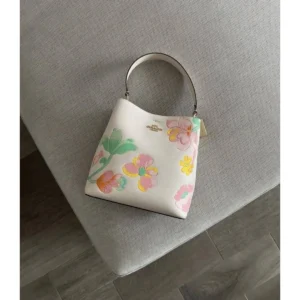 Premium Coach Town Bucket Bag With Dreamy Land Floral Print Original Box For Women