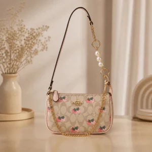 Premium Coach Nolita Bag Apricot Beige With Box For Women