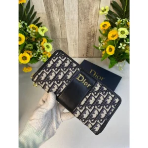 Premium Dior Zipper Wallet Wid Og Box For Women
