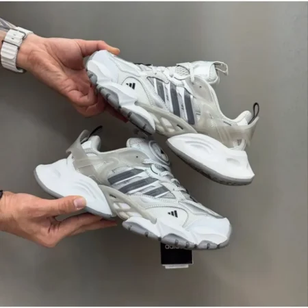 Adidas Xlg Runner Deluxe Grey Silver White Shoes For Men