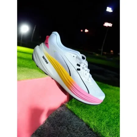 Puma Deviate Nitro 3 White Orange Shoes For Women