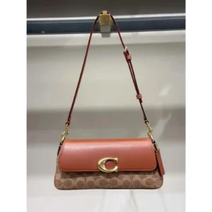 Premium Coach Jet Shoulder Bag In Chalk Refined Calf Leather For Women
